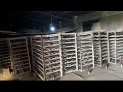 পুশ-প্লেট কিল্ন ব্যবহার করে লাল টালি পোড়ানো