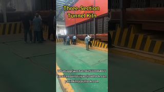 তিন-বিভাগের টানেল কিল #kilnmanufacturer #brickfactory #tunnelkiln#brickkiln #claybricks