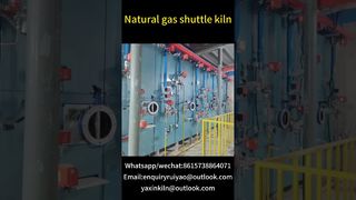 প্রাকৃতিক গ্যাস শাটল ভাটা #kilnmanufacturer #tunnelkiln #brickfactory#ceramics #gaskiln