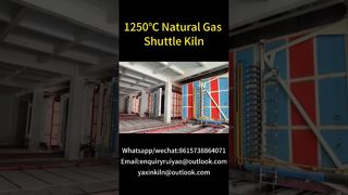 সিরামিক পণ্যের জন্য 1250°C শাটল কিলন #kilnmanufacturer #brickfactory #shuttlekiln #gaskiln